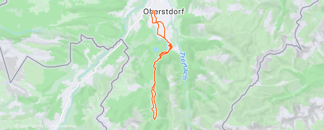 Map of the activity, Cross-Country SKIING