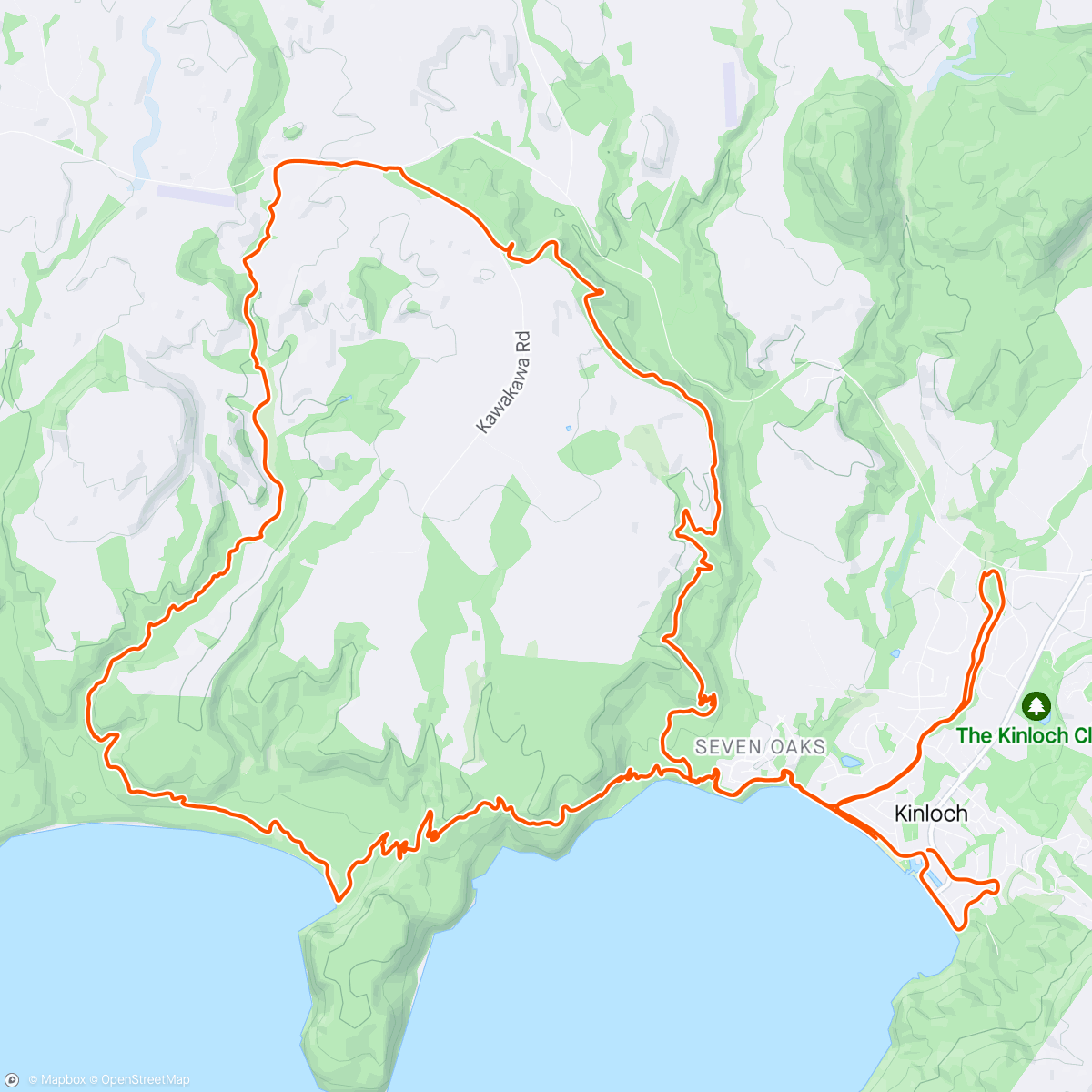 Map of the activity, Kinloch off-road challenge