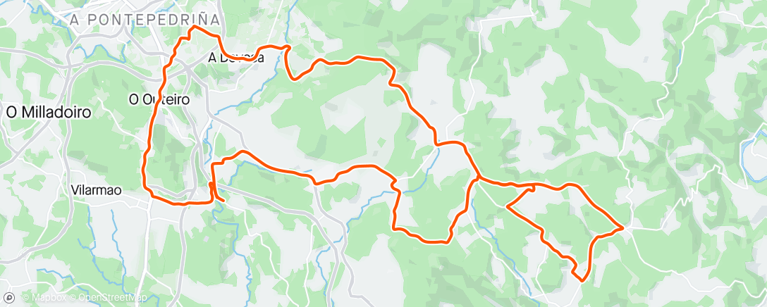 Mapa de la actividad (Evening Ride)