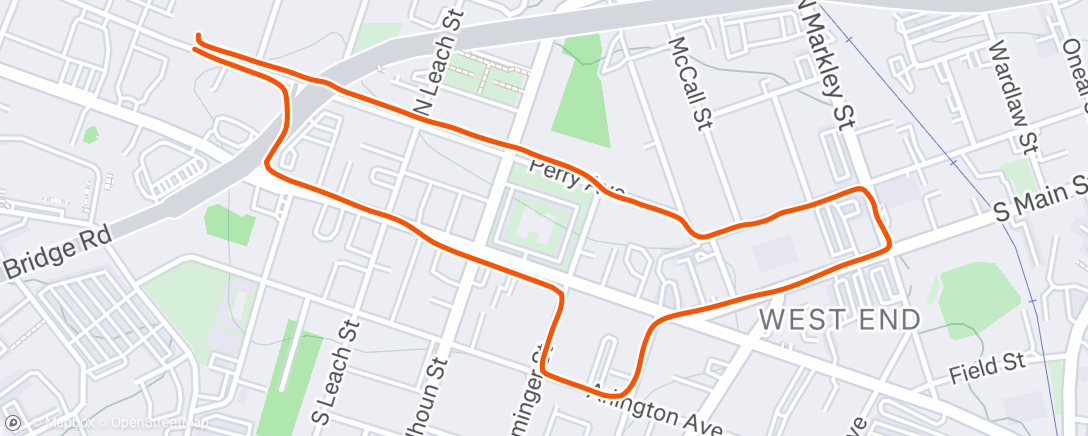 Map of the activity, Run/limp
