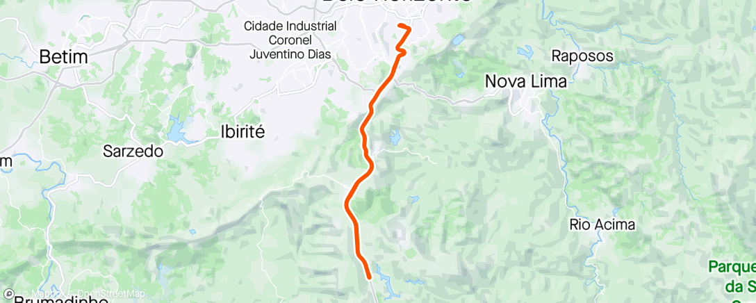 アクティビティ「Pedalada de mountain bike matinal」の地図
