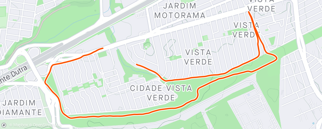 Map of the activity, Caminhada com ela