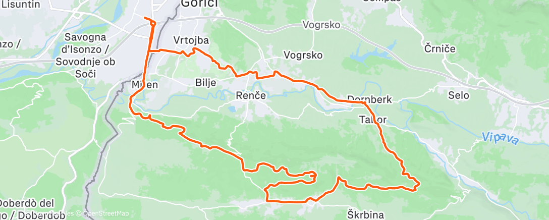 Map of the activity, Trstelj, zima e Bora!!!