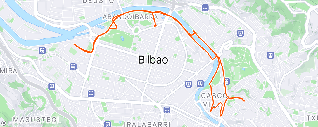 Map of the activity, Bilbao 2