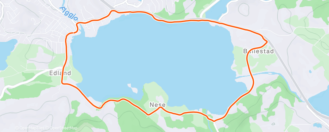 Map of the activity, Edlandsvatnet🌲