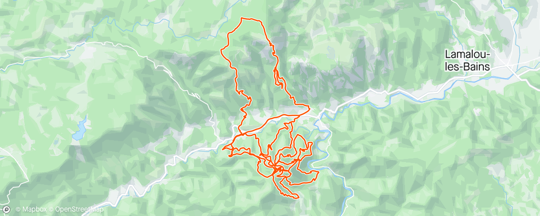 Map of the activity, Epic enduro