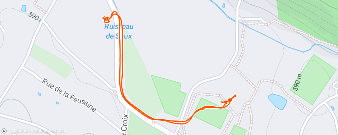 Map of the activity, Gainage - calistenie