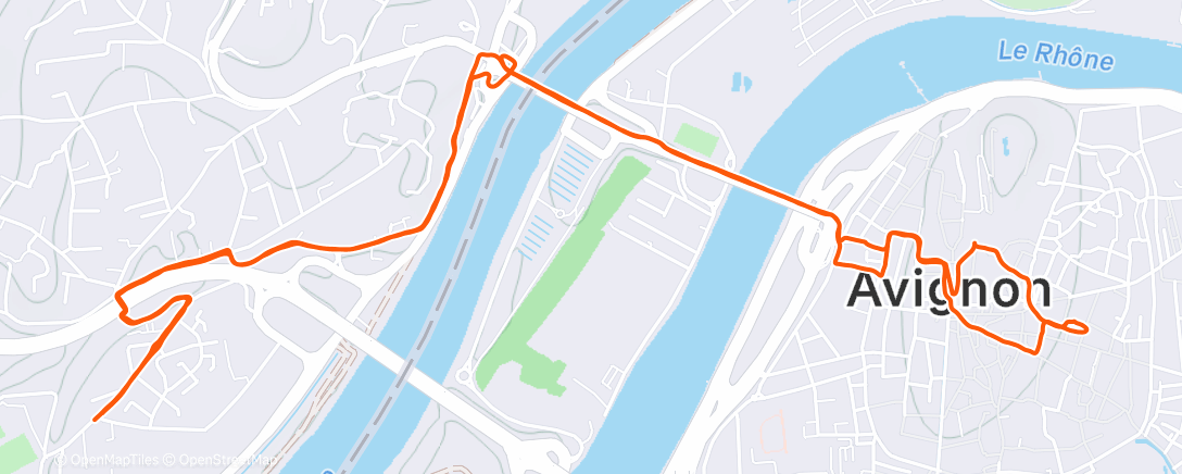 Map of the activity, Jogg a 2