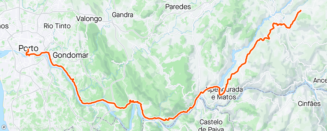 Carte de l'activité Volta de bicicleta de montanha vespertina