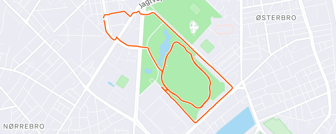 Map of the activity, Lunch Run