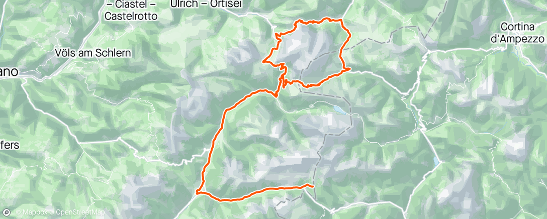 Map of the activity, Dolomitiiiiii