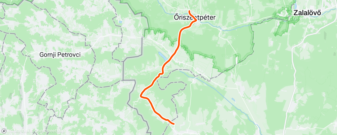 Map of the activity, Afternoon Ride