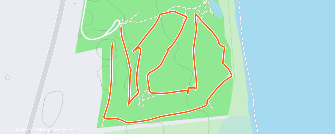 Map of the activity, Morning jog golf.. 41