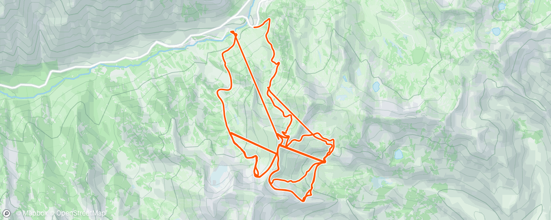 Map of the activity, Lunch Alpine Ski