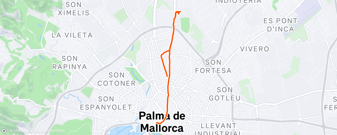 Map of the activity, Ochtendwandeling