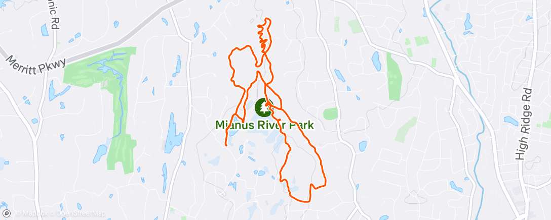 Map of the activity, Afternoon Mountain Bike Ride
