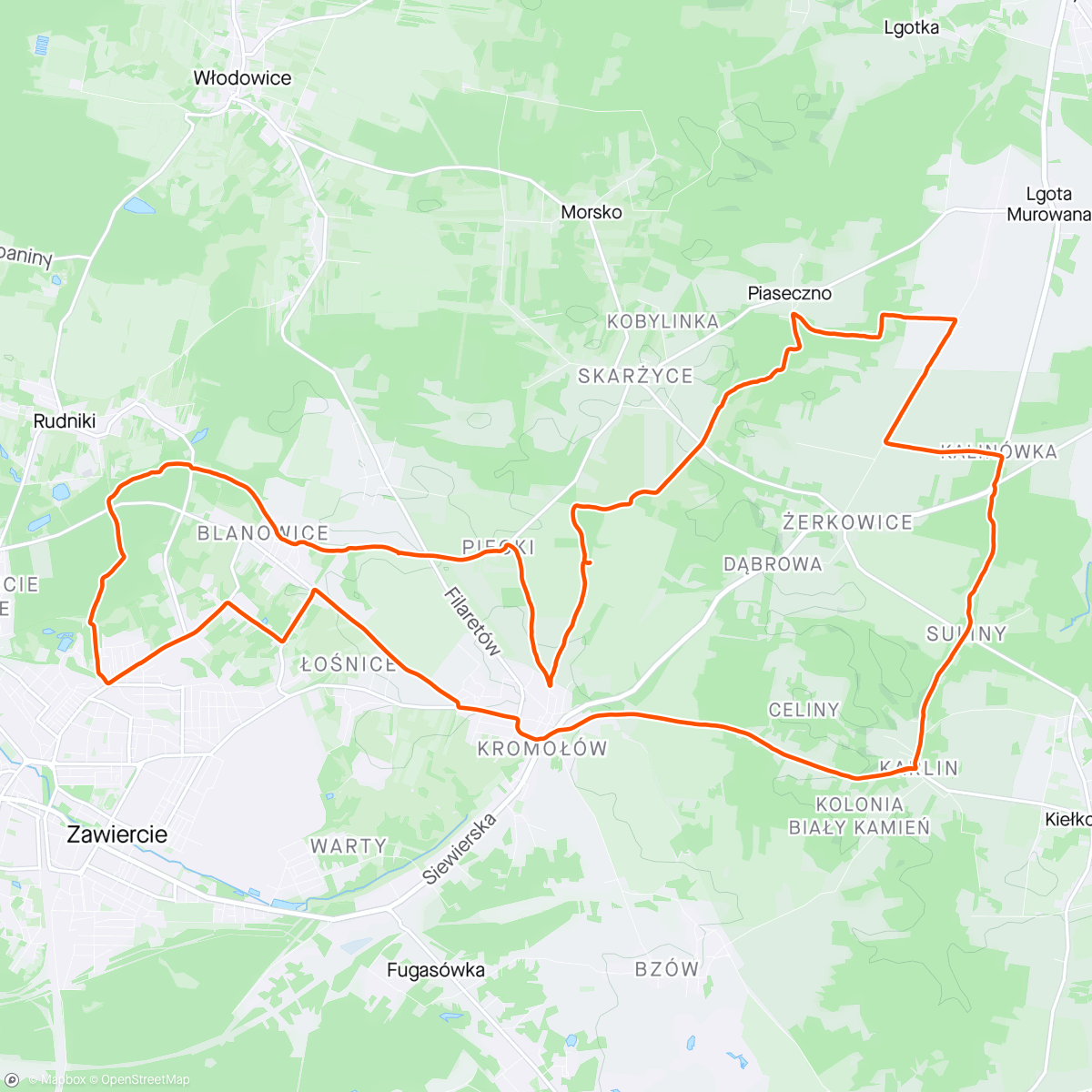 Map of the activity, Afternoon Ride 🌦️