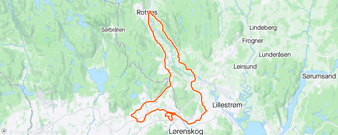 Map of the activity, HSIL på tur🤩