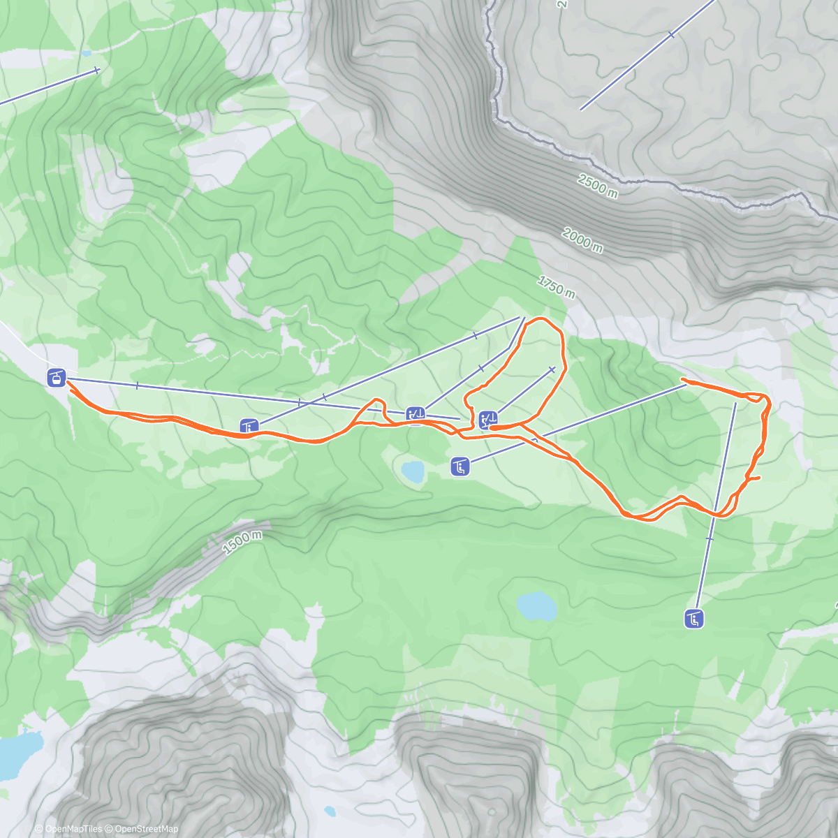 Map of the activity, Oběd zpátky země lyže 🎿 Lunch Backcountry Ski