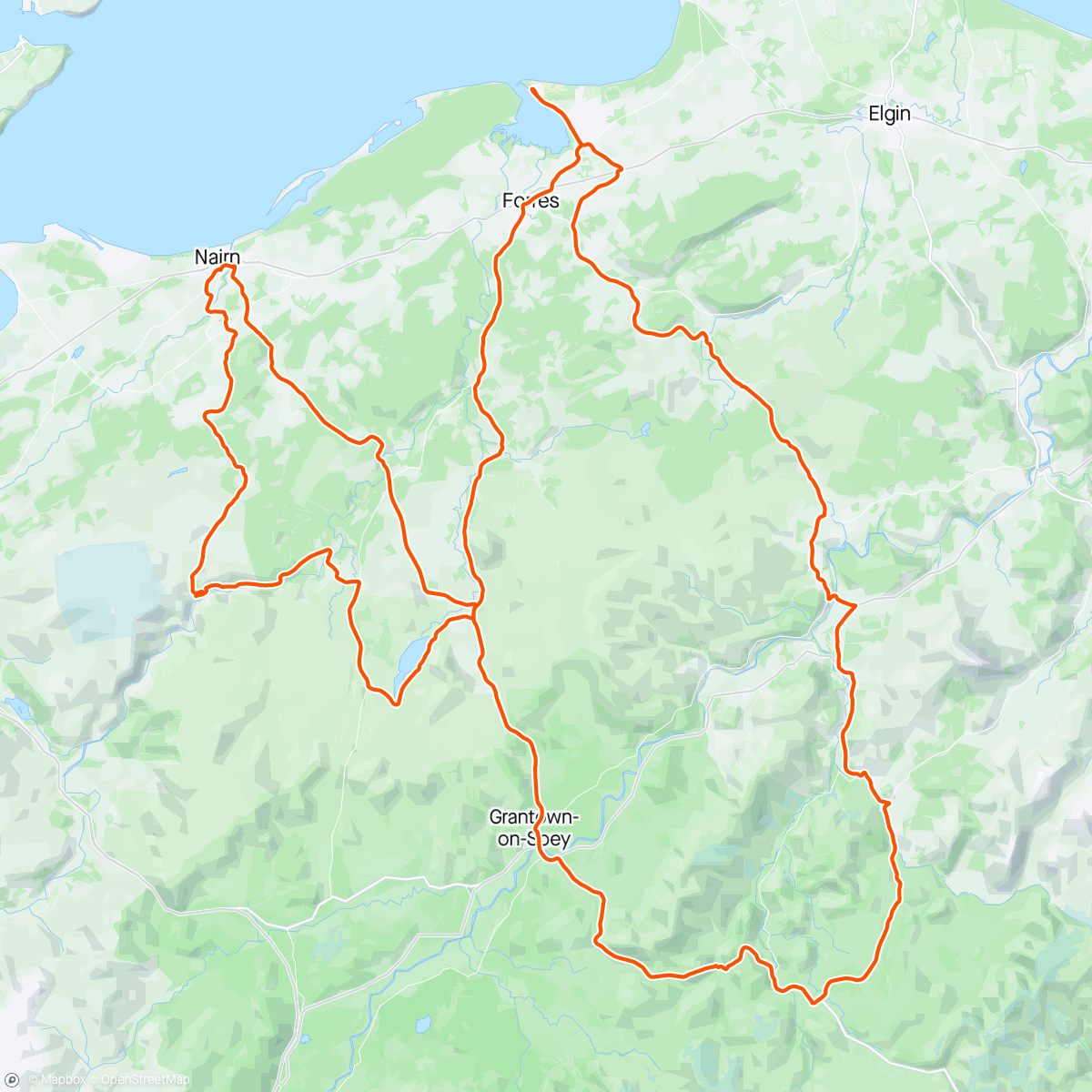 Map of the activity, Morning Ride - Highland Audax