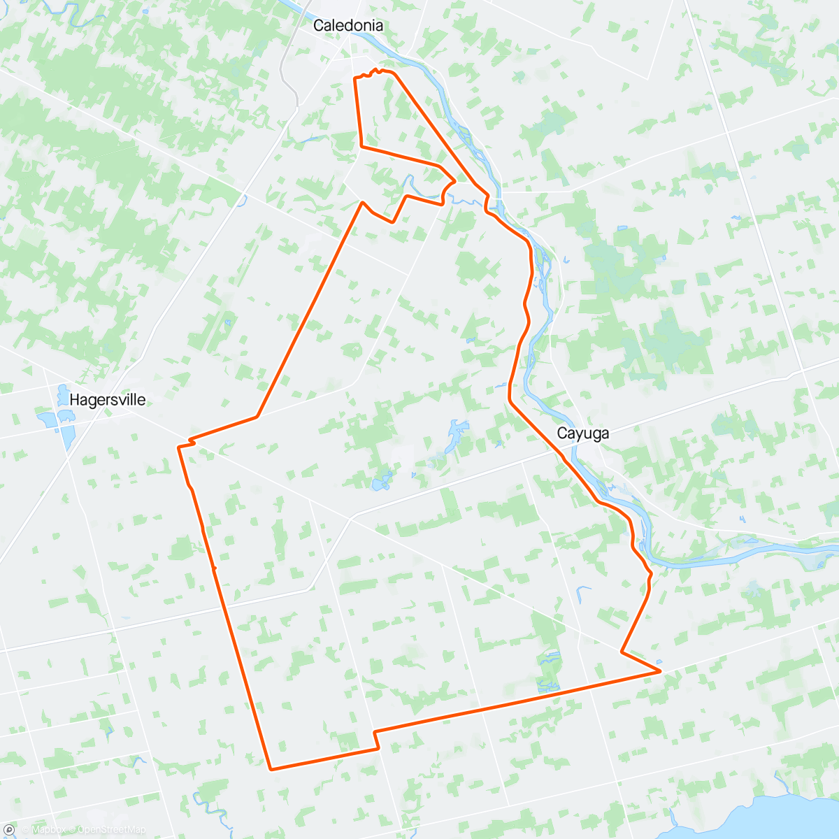 Karte der Aktivität „If Ontario's so flat how do you explain these 16km climbs”