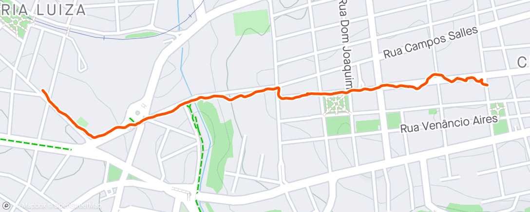 アクティビティ「Caminhada ao entardecer」の地図