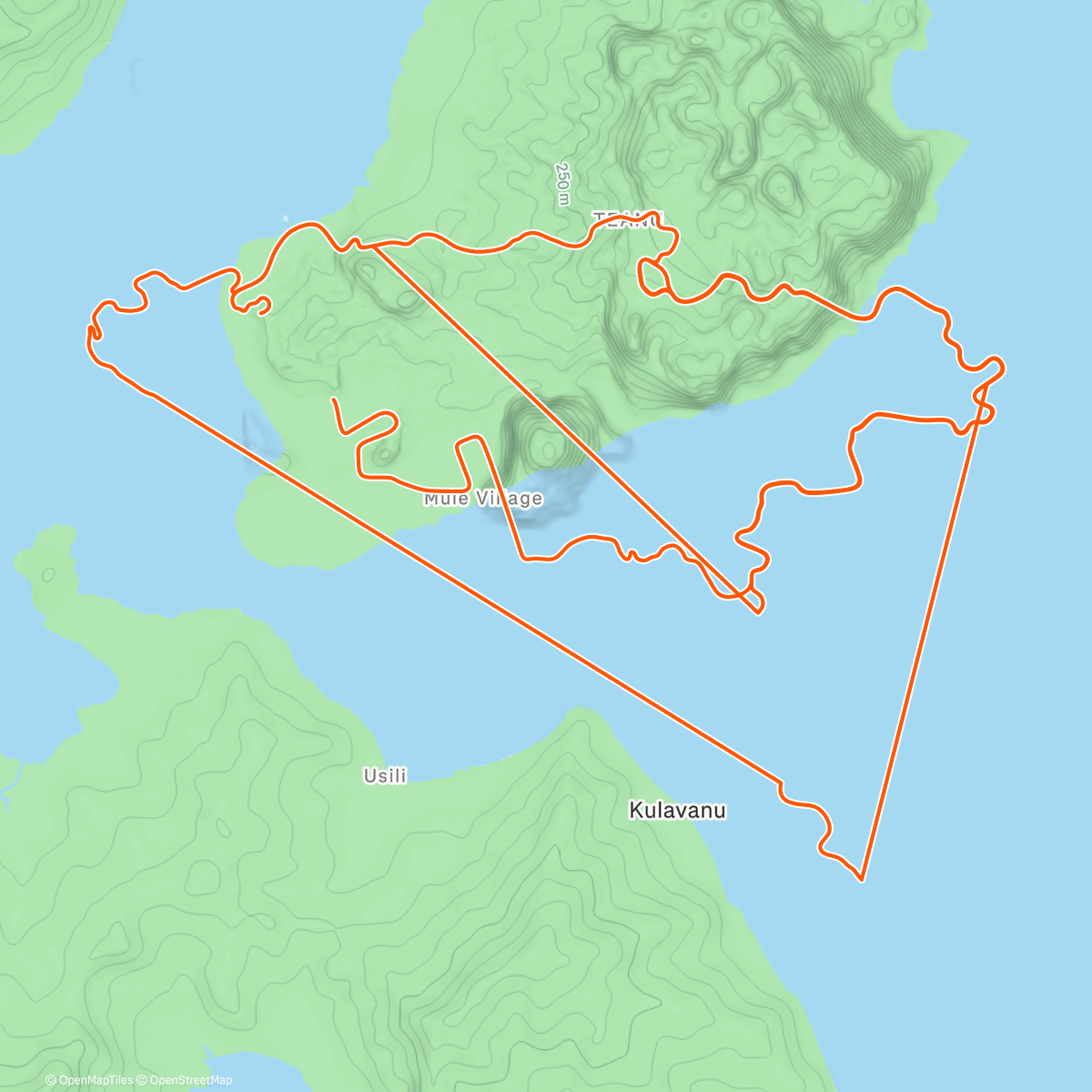 Map of the activity, Sneaking in a shorter one