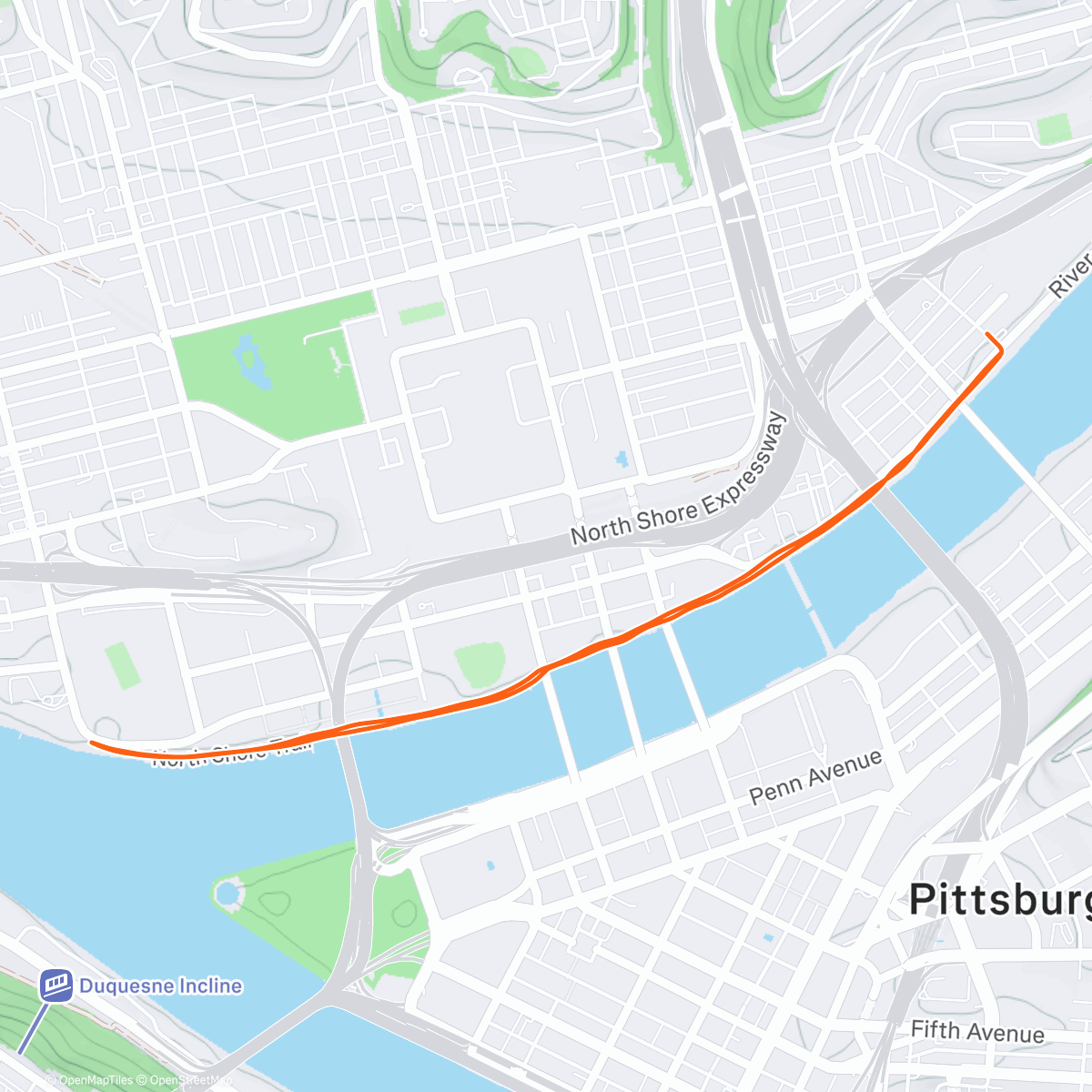 Map of the activity, Three Rivers Heritage Trail parkrun No 35