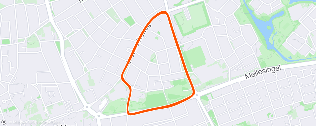 Map of the activity, Ronde van Uden 🥇
