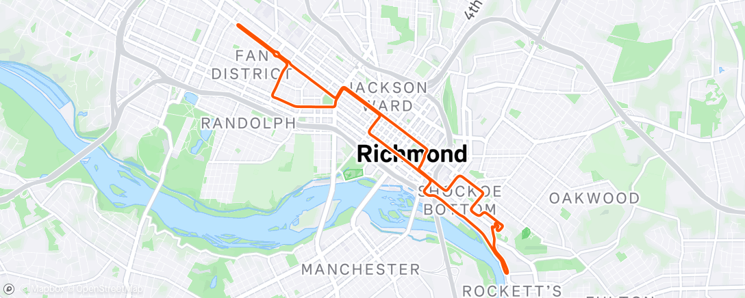 Map of the activity, Zwift - Medelintensiv distansträning: Z2 G1 / Z3 G2 Över Under LT 90min