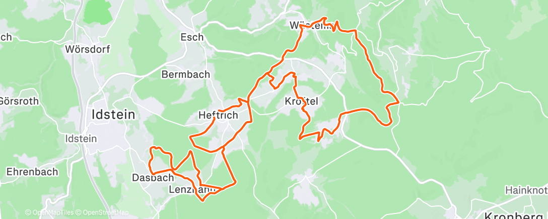Map of the activity, Taunustaler X-MAS Höhenmeter Spenden Battle 🎄