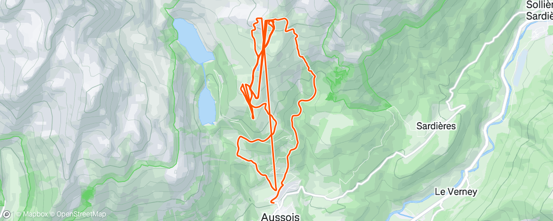 Map of the activity, Ski alpin le midi