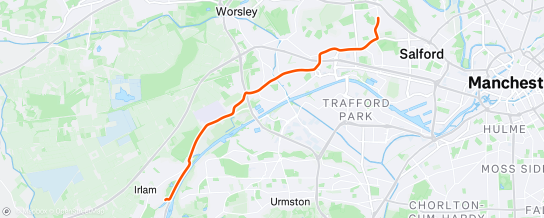 Map of the activity, The long ride home