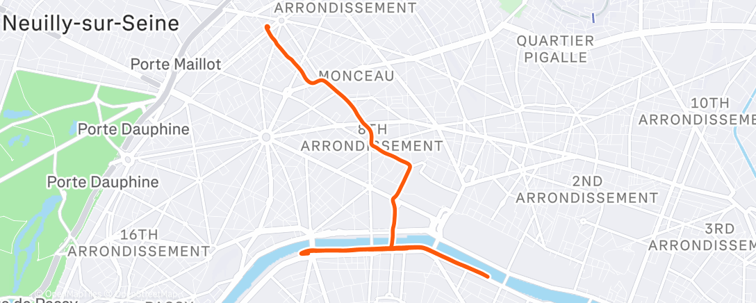 Карта физической активности (Reprise intense sur les quais avec vinc : run#3)