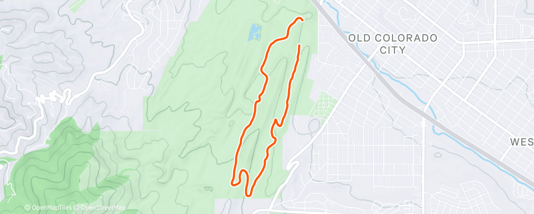 Map of the activity, Morning Hike