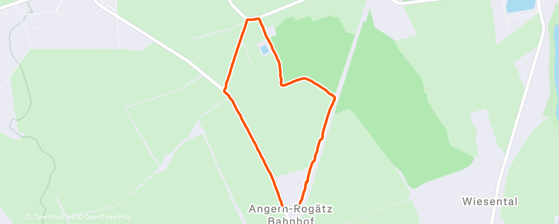 Карта физической активности (Lauf am Nachmittag)