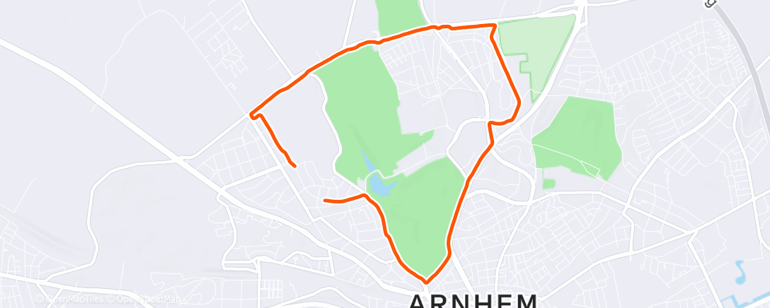 Map of the activity, Easyrun