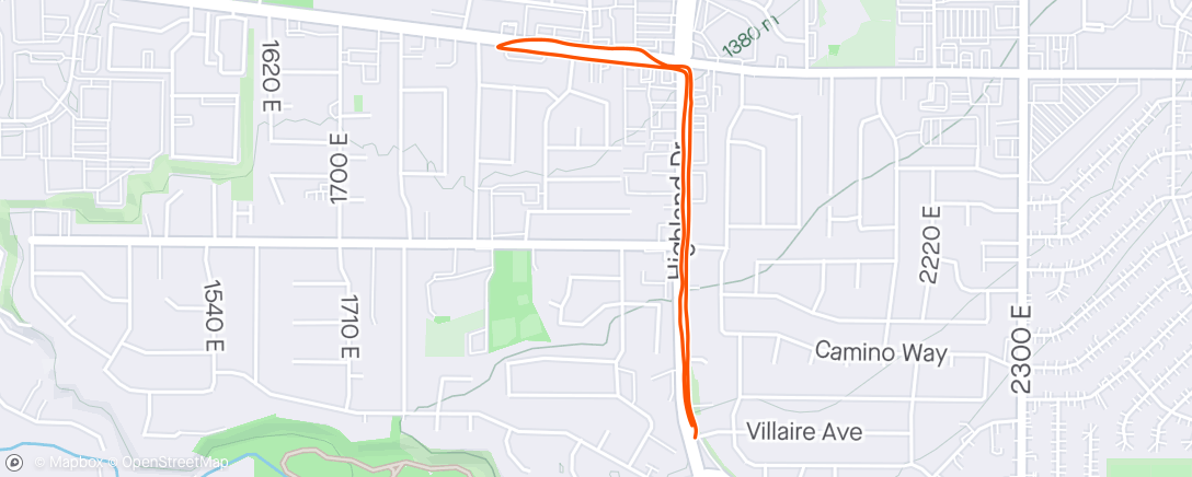 Mapa de la actividad, Morning Run/walk