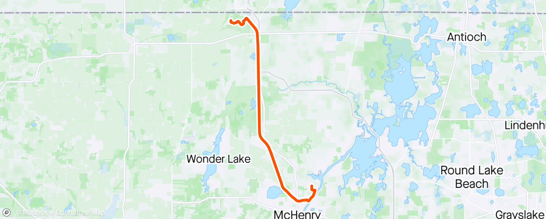 Map of the activity, Getting a flat, getting picked up, and then taking a nap instead of riding more