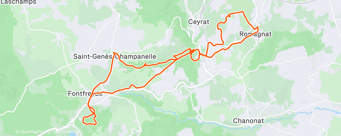 Map of the activity, Afternoon E-Mountain Bike Ride