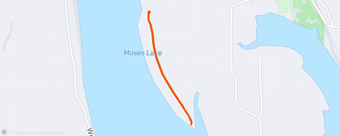 Map of the activity, Lunch Run