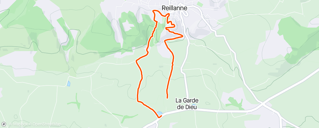 Map of the activity, Promenade toutou avec sac lesté