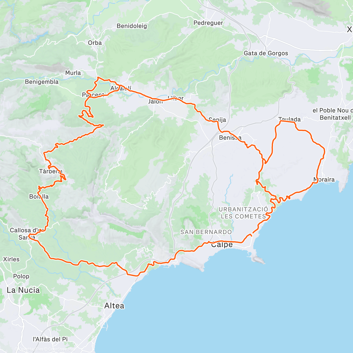 Map of the activity, Feeling the legs again finally 🫠