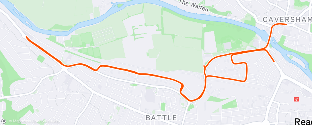 Map of the activity, Morning Run