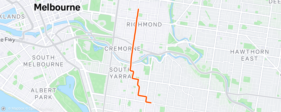 Map of the activity, Afternoon Ride