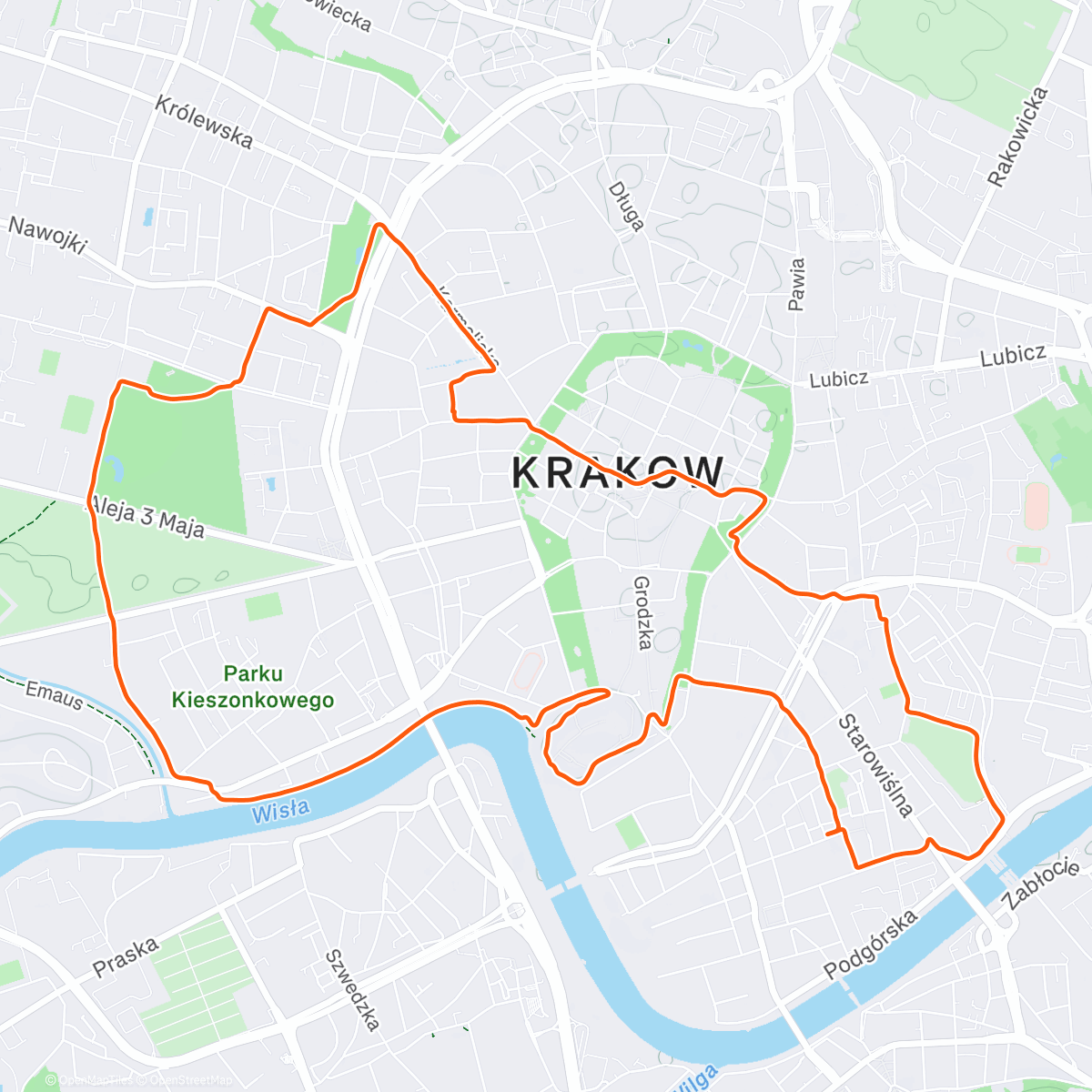 Map of the activity, Pas chaud la Pologne 🥶