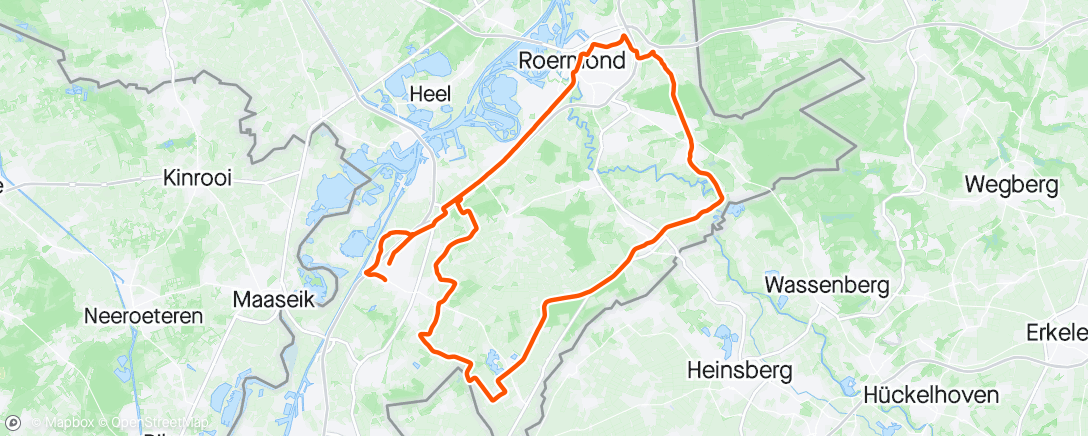 Map of the activity, Rondje geïmproviseerde rit met Anne Marie. Richting Zuiden ivm regen die trok naar het noorden