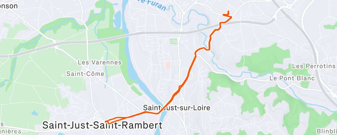 Map of the activity, Vélotaf