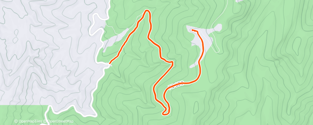 Map of the activity, Morning Hike