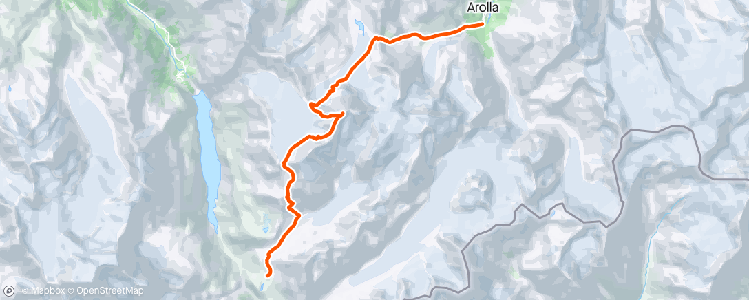 Map of the activity, Mont Blanc de Cheilon